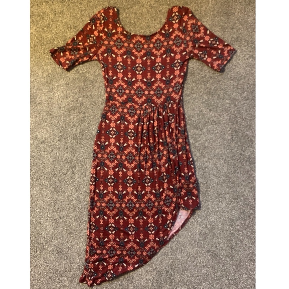 Print Drape Dress